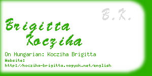 brigitta kocziha business card